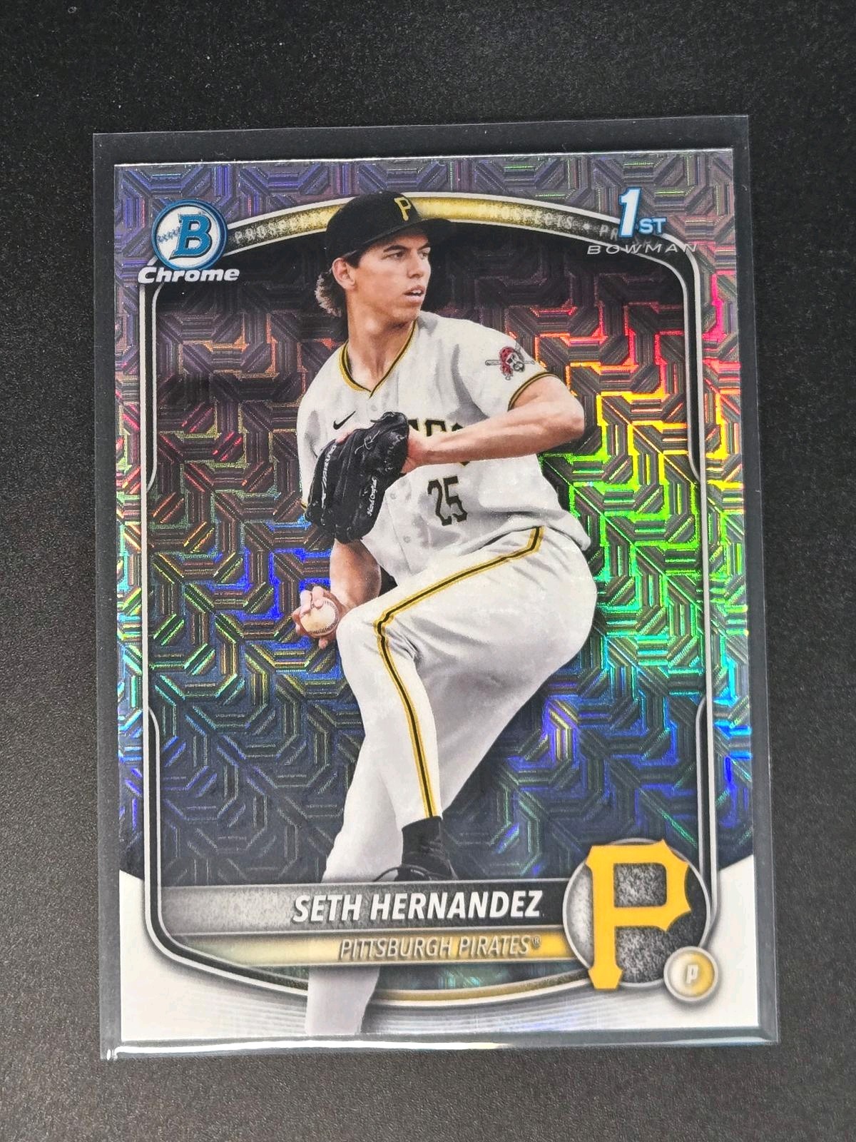 2025 Bowman Draft #BDC-25 Seth Hernandez Chrome Mojo Refractor
