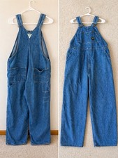 Vintage Osh Kosh Men s Light Blue Vestbak Bob Overalls 42x32