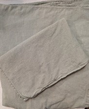 Ikea Bergpalm Queen Duvet & 1 Std Pillow Case Lt & Dark Green Pinstripe