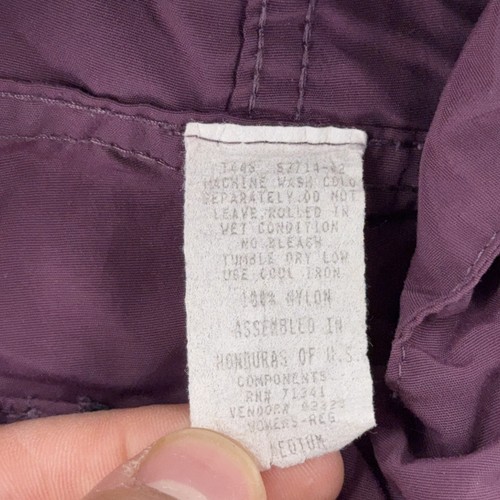 Vintage L.L. Bean Windbreaker Anorak Jacket Womens Medium Hooded Pullover Hiking - Picture 7 of 7