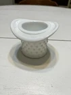 MCM Fenton Milk Glass Hobnail Top Hat Toothpick Holder 3.5 Inches Tall