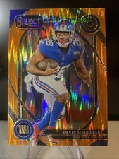 2024 Panini Select - Club Level Devin Singletary #250 Orange Shock Prizm /399