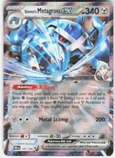 Pokemon TCG Steven's Metagross ex Destined Rivals 145/182 Double Rare Holo NM
