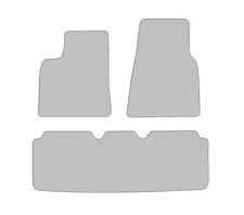 Fußmatten passend für Tesla S Typ 5YJS (Baujahr 2017 - aktuell), Deluxe grau
