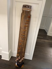 VTG GAYAGEUM 12 STRING KOREAN TRAD. ZITHER KAYAGEUM HARP Paulownia Wood  Inlay