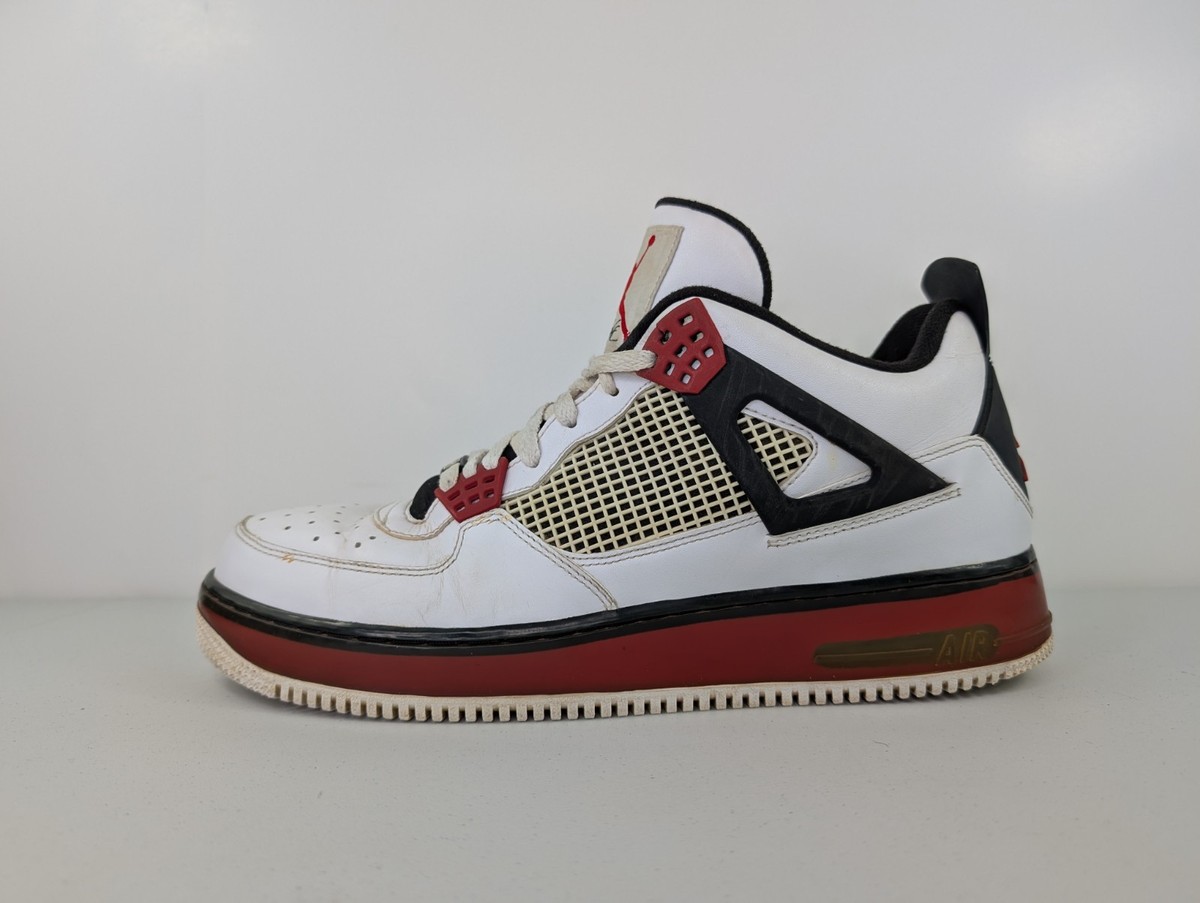 靴 Air Jordan Fusion 4 'White Varsity Red Nike Air Jordan Fusion AJF 4 'White Varsity Red' 2009 US