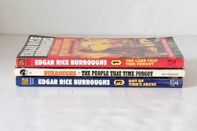 Edgar Rice Burroughs CASPAK Land Time Forgot Complete Series Lot of 3 Set Books