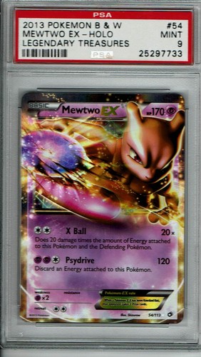 Mewtwo-EX graded PSA 9 for sale on eBay