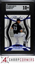 2025 PANINI FLAWLESS SAPPHIRE #22 HAGEN SMITH RC #/15 POP 1 SGC 10