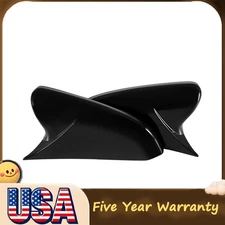 New Side Mirror Cover Caps Rearview Cover For Honda Civic 2016-2021 Glossy .