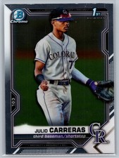 2021 Bowman Chrome #BCP-161 Julio Carreras Prospects *RO