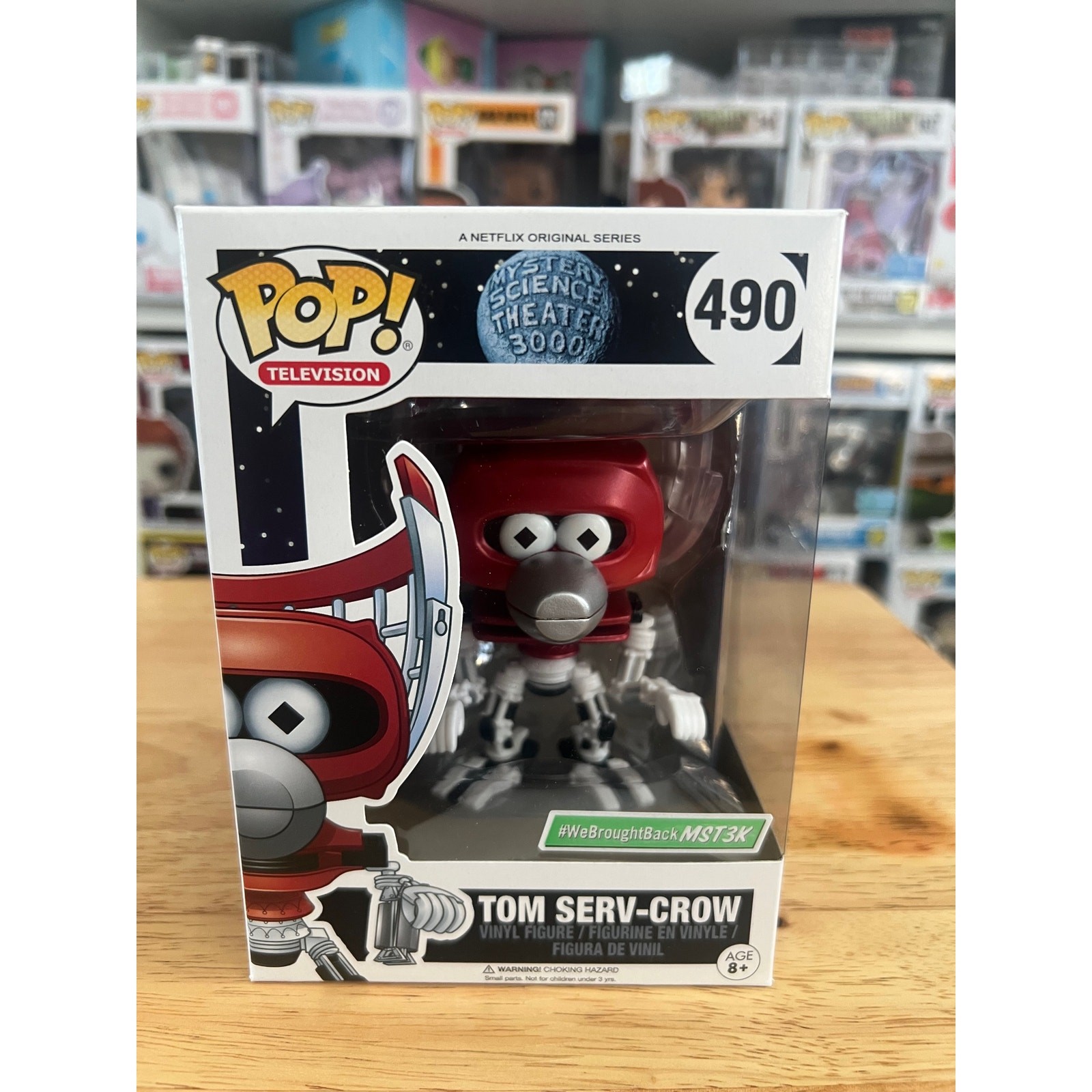 VAULTED Tom Serv-Crow Funko Pop #490 Mystery Science Theater
