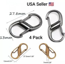 4 PCS Zipper Fixer Bag Replacement Metal Buckles Chain Strap Bag Lobster Clasps