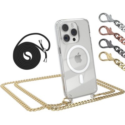 EAZY CASE für iPhone 15 Pro Handykette MagSafe Umhängehülle Tasche Hülle Band