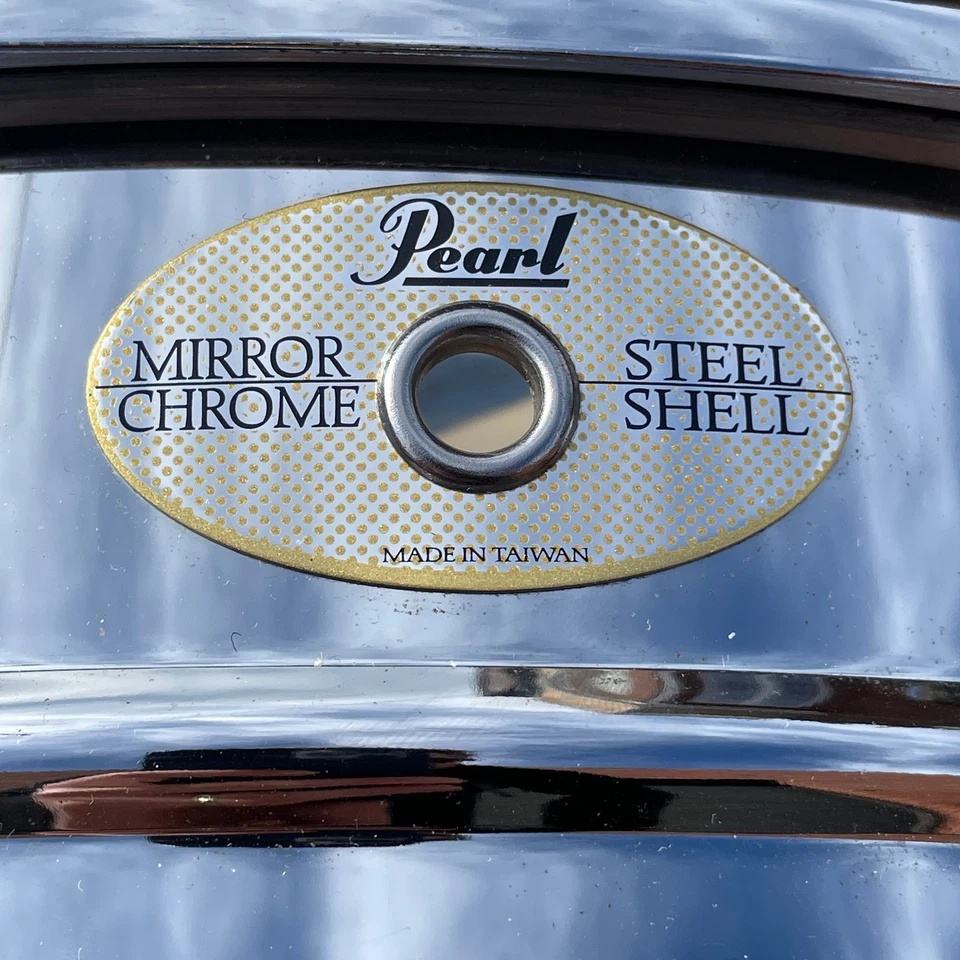 Espejo de tambor Pearl Standard Steel 5,5x14 años 2000 cromado SS1455 Foto 2 de 4