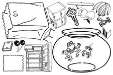 Unmounted Rubber Stamp Plate, Unmounted/Uncut Pink Rubber Stamps