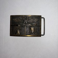 American Bicentennial 1776-1976 Liberty Bell Eagle Used Vintage Belt Buckle