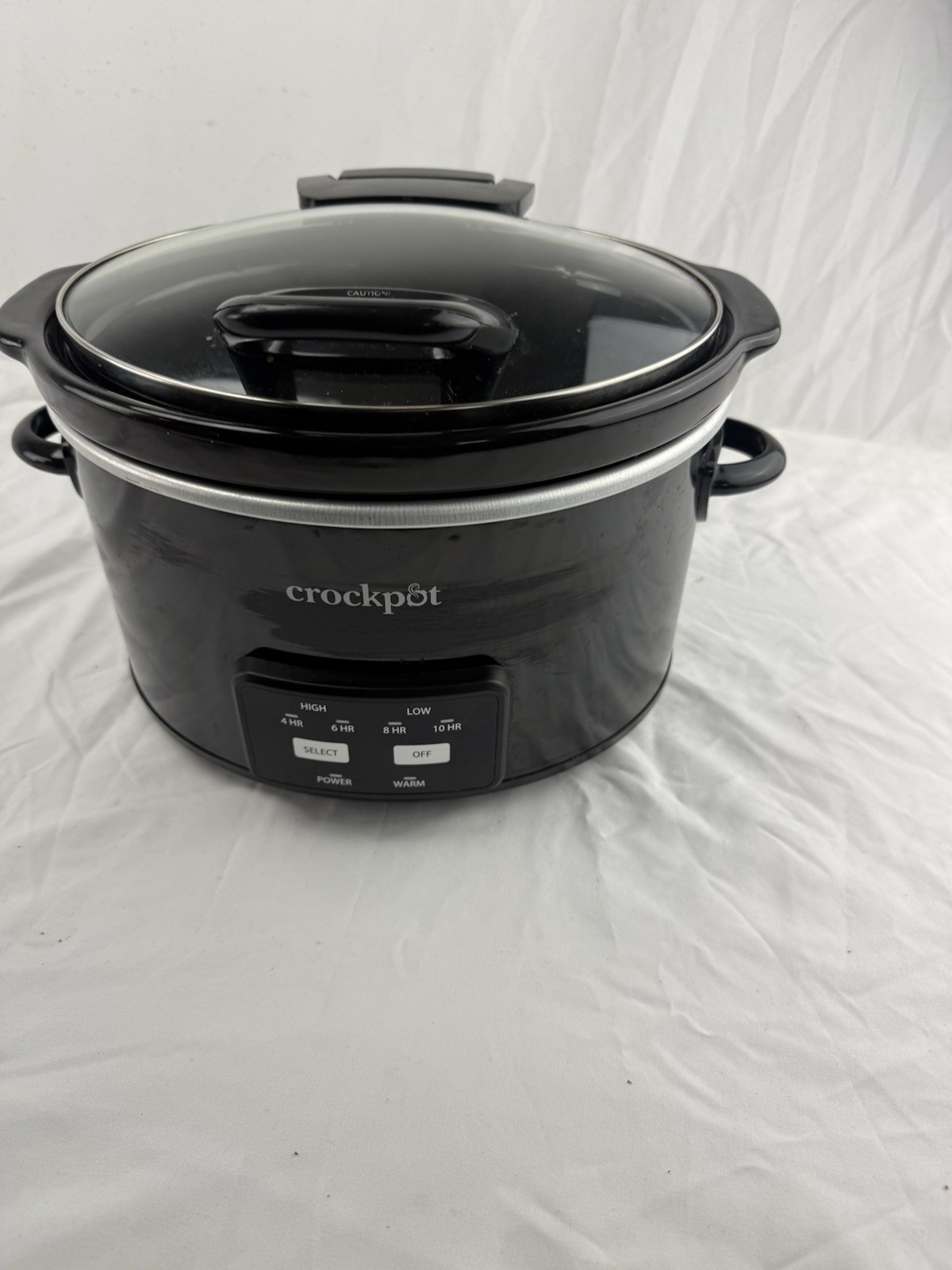 Crock-Pot One Touch Control 4.5-Quart Lift & Serve Hinged Li