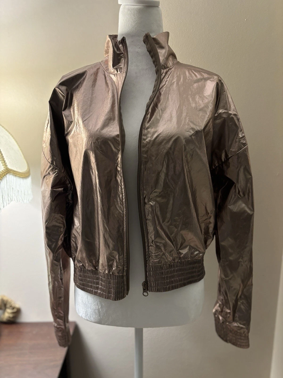 UNDERCOVER Giacca Bomber Victorias Secret Oro Metallizzato Taglia M