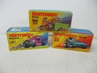 Matchbox Lesney Superfast EMPTY BOXES #12 Big Bull, #25 Mod Tractor, #42 Tyre