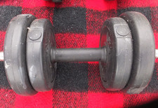 Pair of Dumbbells by body evolution -each bar 4.5kg. of weights rings changeable