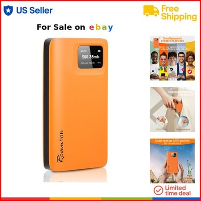 Portable 4G LTE WiFi Hotspot Router 10 Devices Travel Worldwide No SIM