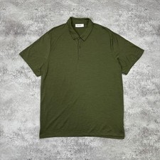 Icebreaker Merino Wool Polo Shirt Men 150 Tech Lite Loden Size XXL