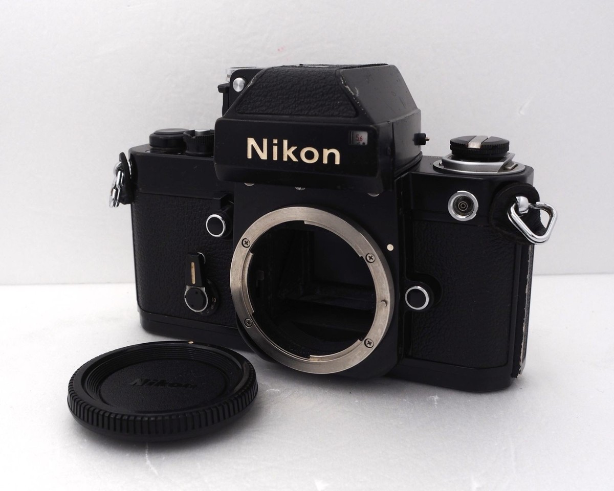 Nikon F2 Black Paint Film Camera Body with DP-1 Viewfinder Head