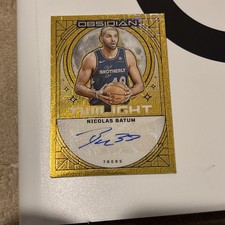 Nicolas Batum 2023-24 Panini Obsidian GOLD Twilight Signatures/10 76ers 🇫🇷 