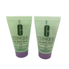 Clinique All About Clean Liquid Facial Soap Mild 1 oz / 30 ml Set of 6