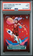 2024-25 PANINI ONE & ONE REED SHEPPARD DOWNTOWN RC Case Hit #19 PSA 9 Mint