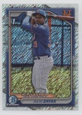 2024 Bowman Chrome Prospects Shimmer Refractor Julio Zayas #BCP-162 0b3
