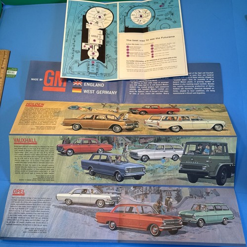 World's Fair 1964 General Motors Futurama, Overseas Broch. Holden Opel Vauxhall