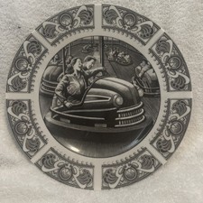 222 Fifth Slice of Life Bumper Cars 10.75” Dinner Plate