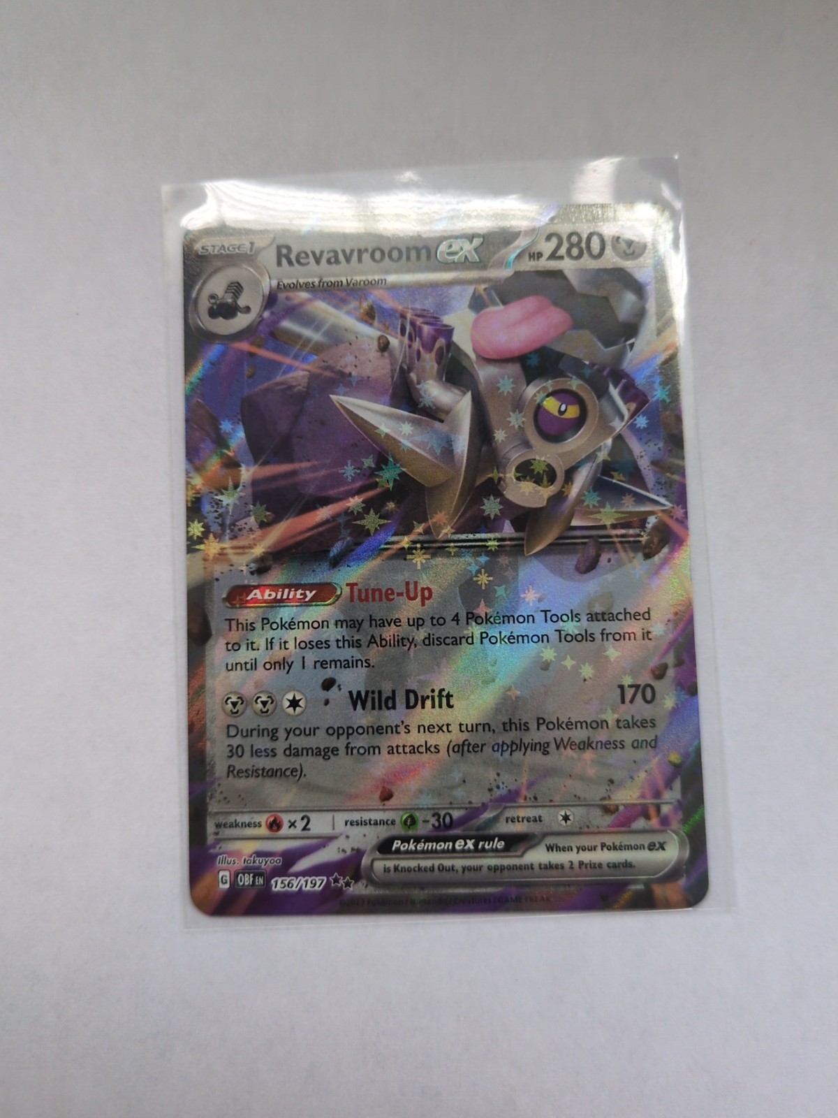 Revavroom EX 156/197 Obsidian Flames Double Rare NM-Mint Condition