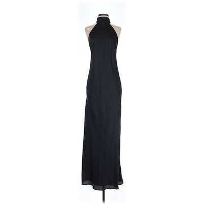 Show Me Your Mumu Lisa Maxi Dress in Black Luxe Satin L | eBay