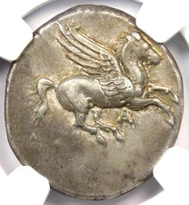 Acarnania Anactorium AR Stater 300 BC Coin - NGC Choice XF (EF) - 5/5 Strike!