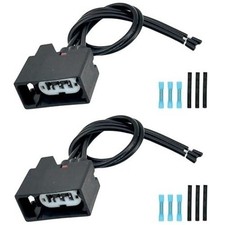 2pcs Front Turn Signal Light Connector Plug Harness Compatible with Jeep Wrangle
