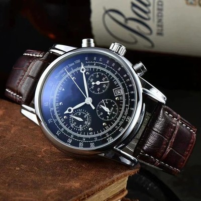 Mens Leather Band Fashion Luxury Airship Business Casual Men Watches - NEW ~