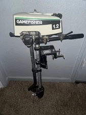 Vintage Sears Roebuck Gamefisher 1.2 hp Outboard Motor 2- Stroke Rare Motor