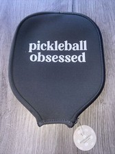 Pickleball Obsessed Racket Cover Paddle Gray New Case NWT
