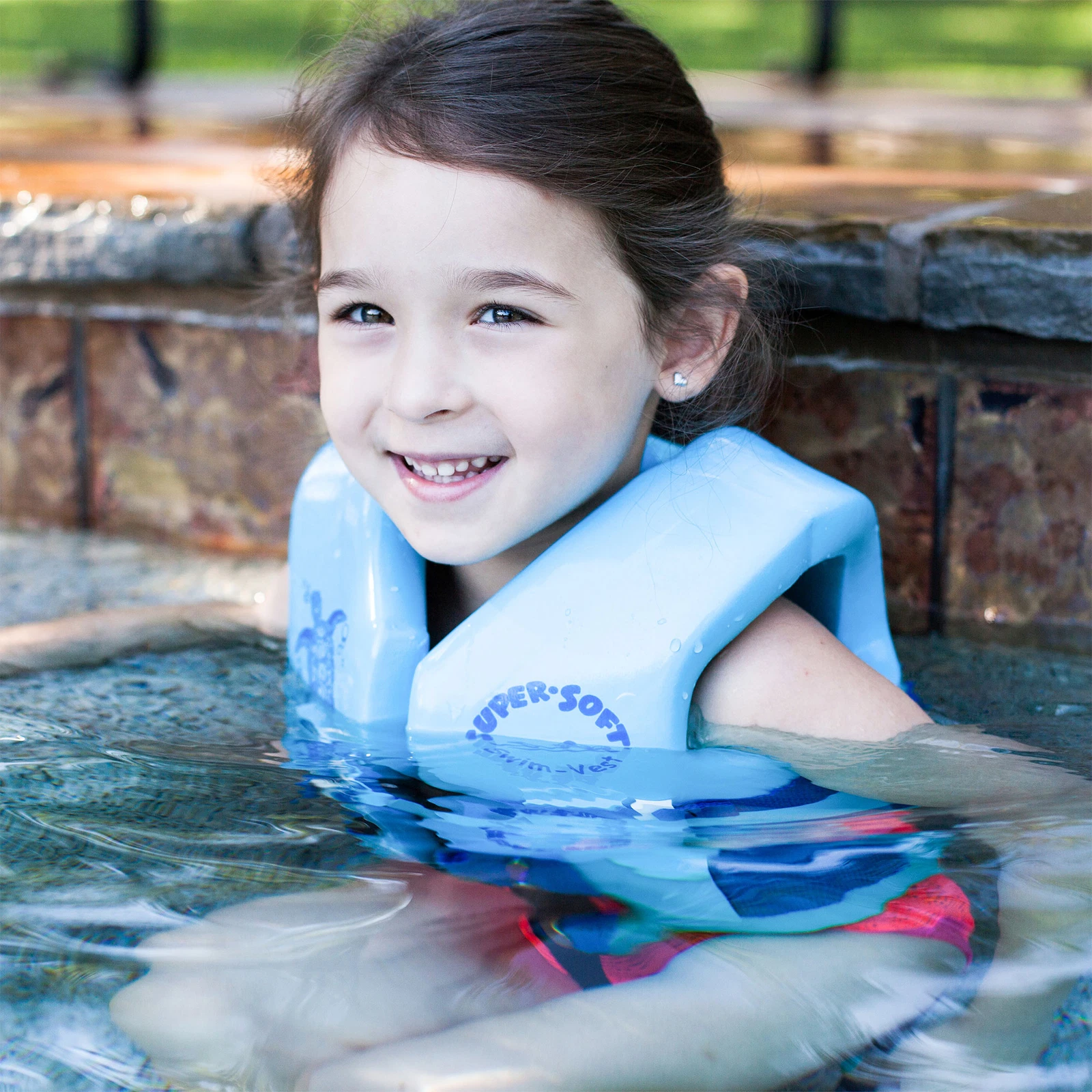 TRC Recreation Super Soft Child Small Pool Life Jacket, Marina Blue (Open Box) image 3