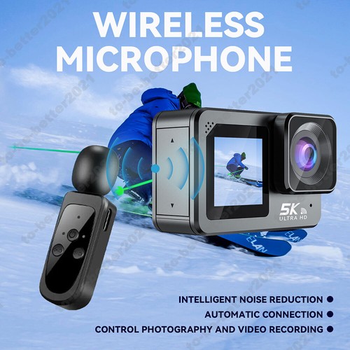 5K 30FPS Action Camera Anti-shake Dual Screen Remote Control Bicycle Diving Cam - Picture 9 of 12
