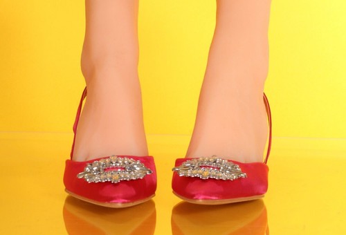 UNILADY Damen Slipper Pumps niedriger Absatz spitz zulaufend bequem elegant Party Pump Schuhe - Bild 2 von 5