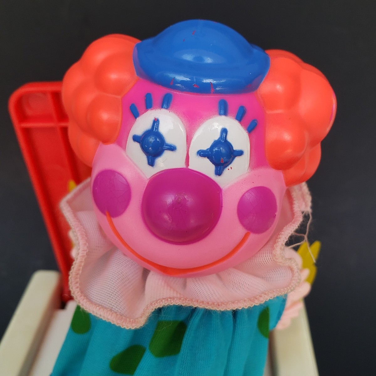 （レアサンプル品）JACK IN THE BOX Vintage 1987 Mattel Jack in the Box Clown Blacklight Pop