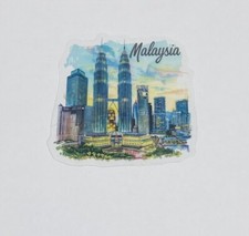 Malaysia Petronas Tower Transparent Sticker Travel City Decal Vinyl Souvenir Tc6