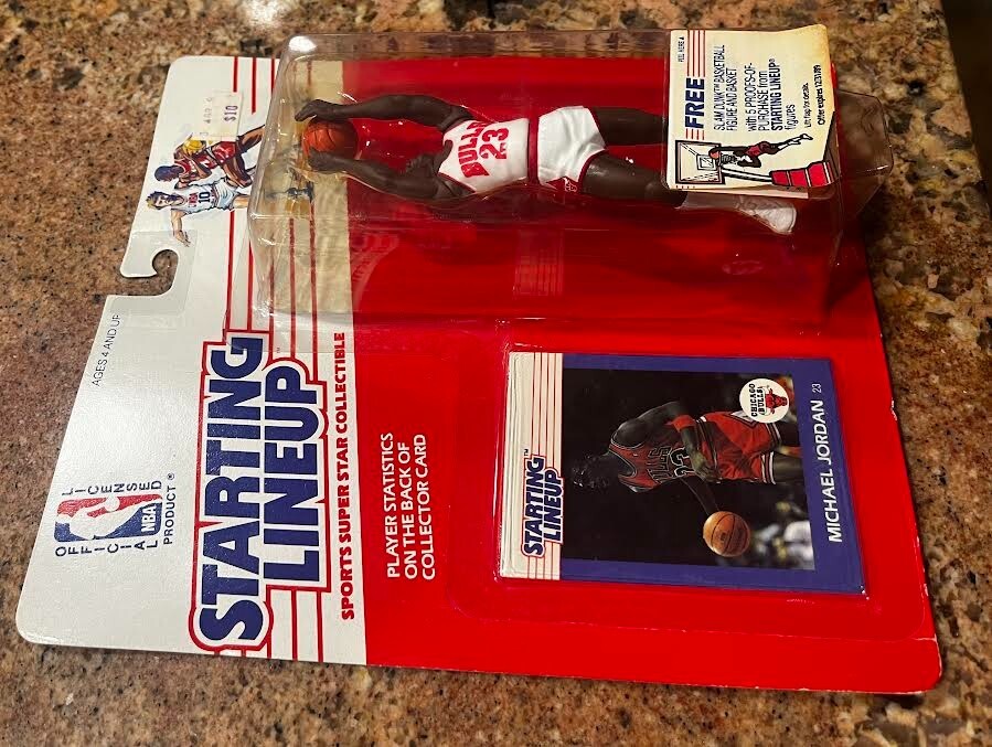 1988 Michael Jordan Kenner Starting Lineup Figures: Chicago Bulls