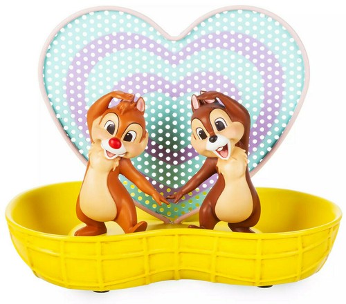 Disney Store Chip N Dale Trinket Dish Earring Holder Jewellery Tray Tic And Tac - Picture 2 of 5