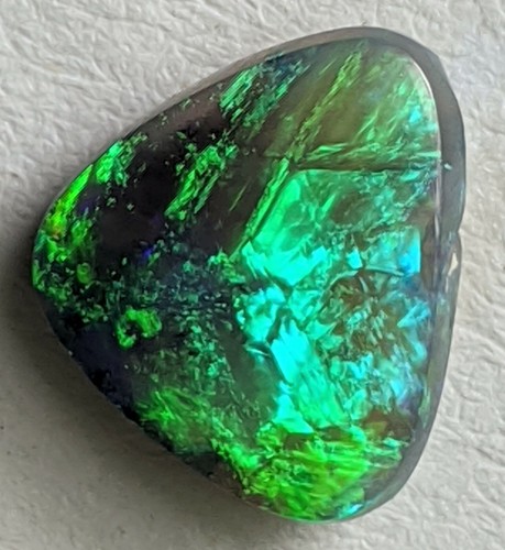 Billion! 1,8ct Halbschwarz Kristall Opal HELLGRÜN & TÜRKIS Lightning Ridge! - Bild 8 von 12