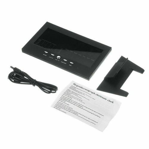 LED Digital Alarm Clock Calendar Thermometer Hygrometer Weather Display - Picture 6 of 17